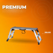 Aluminium Werkkruk - 200KG - Stevig - Opstapje - Krukje - Opklapbare - Zilver