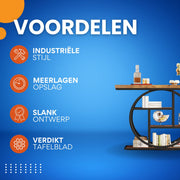 Consoletafel Rovia - Haltafel - 100cm - Wandtafel - Gang of woonkamer - Bruin