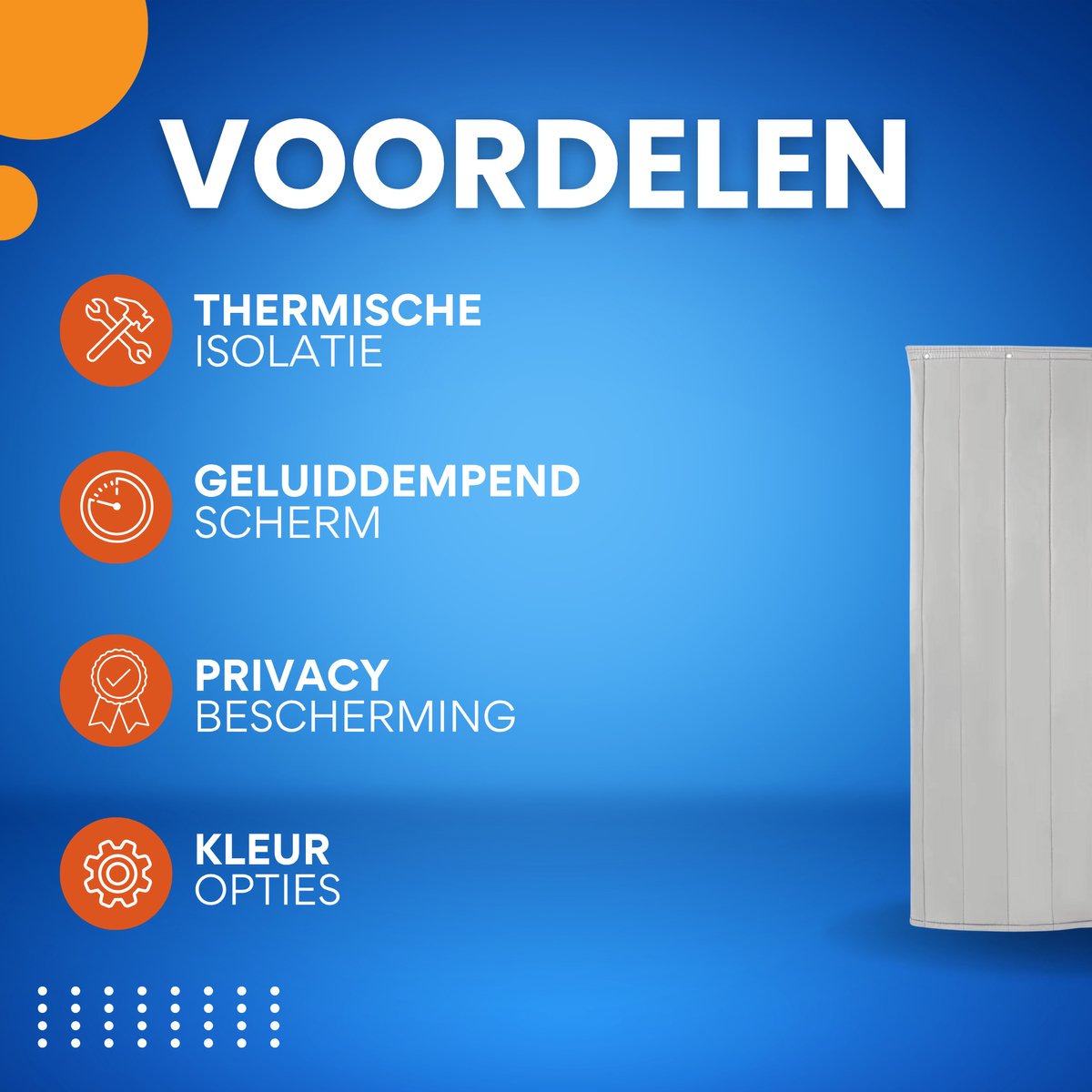 Deurgordijn - Vliegengordijn - Voor Winterisolatie en Privacy - Grijs 70× 200 cm