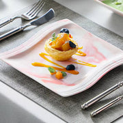 Aristocratic Dinerborden – Ontbijtborden – 6 persoons – 30 delig – Roze Keramisch – Eetborden – Perfect voor diner