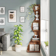 Moderne boekenkast 5 lagen - Bruin - Boekenrek - Woonkamer, slaapkamer en kinderkamer - Hout - 180cm