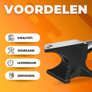 Aambeeld PRO - Smeedoven - 30KG - Enkele Hoorn 30 kg - Smeedhamer - Metaalsmid - Vormgeven Gereedschap