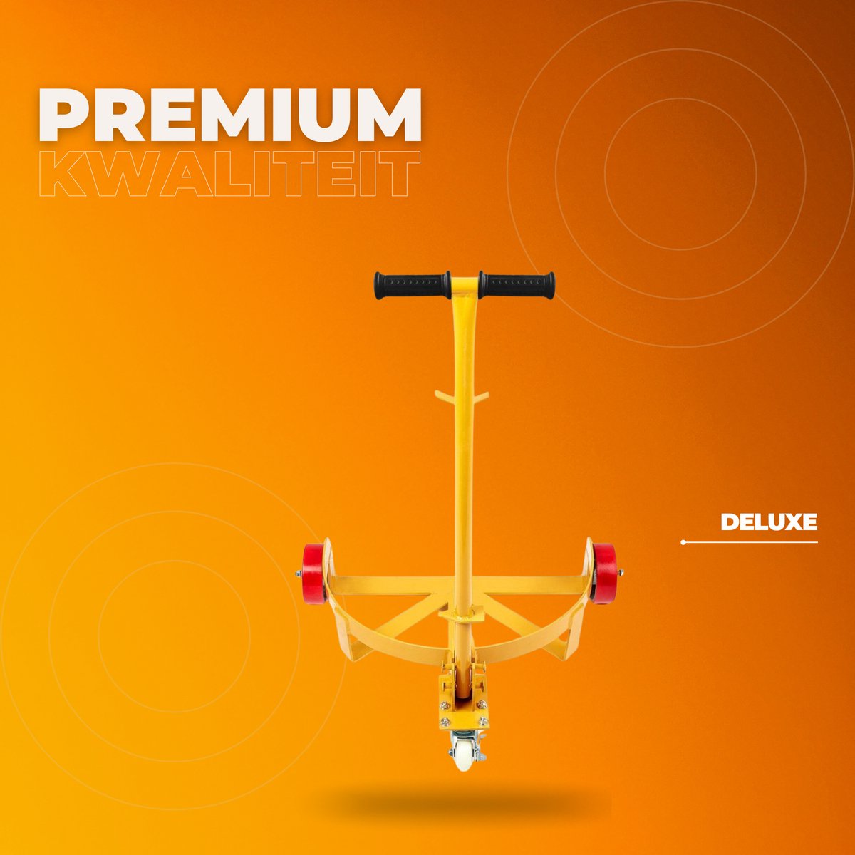 Vatenroller universeel - Ø620 mm - Olievat kar rollerVoor 250L Vaten - Tot 544 kg