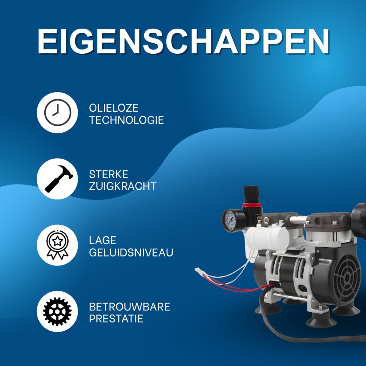 Vacuümpomp - Voor medische toepassingen - Oilless elektrische vacuümpomp