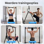 Pull up bar en dip statief - Homegym - Verstelbaar in hoogte - Voor thuis sporten - 200KG