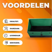Opbergbox met deksel - 440L - Tuinbox - Buitenopbergbox - Kussenbox - Buiten - Opbergdoos - 1430x675x605mm - Waterdicht