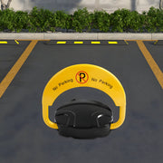 Elektronisch parkeerslot – Voor privégebruik – Robuust, IP67 waterdicht, 2 afstandsbedieningen, 180° antibotsing en automatisch alarm – Yellow