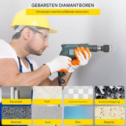 Tegels Diamantboorset PRO - Tegelboor - Gatzaag - 9 Stuks - 5-68 mm - Droog/Nat Gatenzaagset