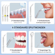 Flosser Zyrell - Draadloze Waterflosser - Oplaadbare Monddouche met 6 Jet Tips - 3 Modi - Tandheelkundige Flosser voor Tanden & Tandvlees