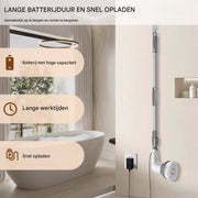 Elektrische Spin-Scrubber Tavien - 10-in-1 - Draadloos Oplaadbaar, Verstelbare Handgreep, Elektrische Reinigingsborstel voor Douche & Thuisgebruik