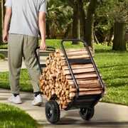 Brandhoutkar - Houtkar - Brandhoutwagen op wielen - Houtwagen 266cm - Opslag