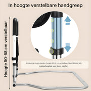 Bedhek - Bedbeugel - Bedrail - Bedrand - Senioren - Ouderen - In Hoogte Verstelbare - Valpreventie - Tot 58cm verstelbaar