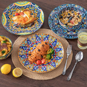 Grandiose Serviesset – 4 persoons – 12 delig – Bohemian Keramisch – Dinerborden – Kleine Borden – Stijlvol keramiek