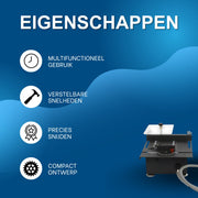 Mini tafelzaag - Cirkelzaag - Voor zagen en slijpen - Met 7 snelheden - Multifunctioneel snij-, slijp- en graveergereedschap - Gereedschap