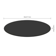 Zwembad grondzeil - Vloerbescherming - Voor hot tubs, spa’s en buitenzwembaden – Voor bescherming en stabiliteit – Zwart/ Waterbestendig