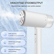 Kleding Stomer Vareo - 1200W - Draagbare Stoom Stofijzer - Opvouwbare Kledingstomer voor Huis & Reizen