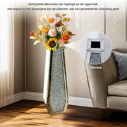 Decoratieve Vloervaas Opulence - Dublin - Grote hoge vaas - Voor Pampas Gras of Kunstbloemen - 68 CM - Voor binnen