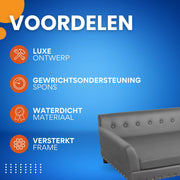 Hondenbank Jerino - Hondensofa op poten - Hondenzetel - Afneembaar kussen - 100cm