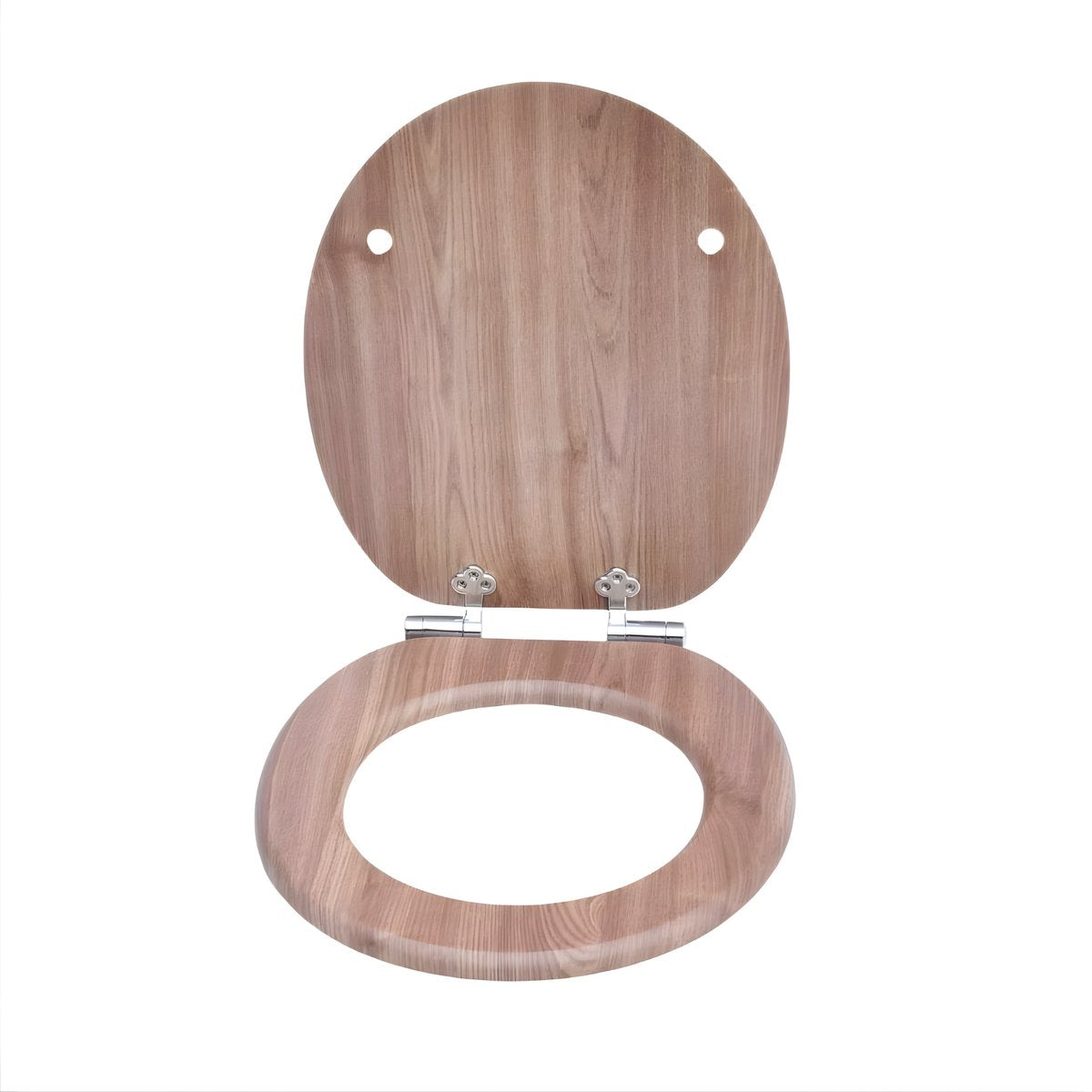 WC-bril - Toiletbril - O-vormig - Soft-Close - Voor Toilet & Badkamer – MDF - Houtlook