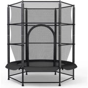 Trampoline met veiligheidsnet - 140 cm - Voor kinderen - Kindertrampoline - Zwart - Buitenspeelgoed - Mini trampoline