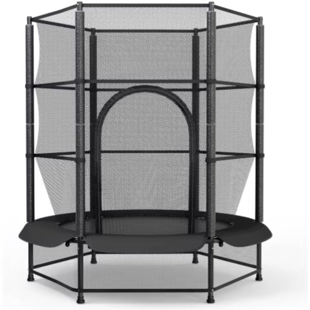Trampoline met veiligheidsnet - 140 cm - Voor kinderen - Kindertrampoline - Zwart - Buitenspeelgoed - Mini trampoline