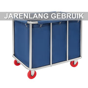 Waswagen - Wasverzamelwagen - Wasmand - Voor thuis, hotel en horeca - Blauw