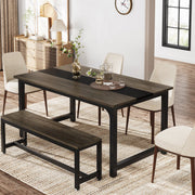 Eettafel Vienna - 160cm - Voor 6 personen - Voor keuken en woonkamer - Bruin