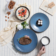 Morencia Serviesset - 48 delig - 8 persoons - Sky blauw - Dinerborden - Bordenset - Diepe borden - Ontbijtborden - Servies - Keukenservies