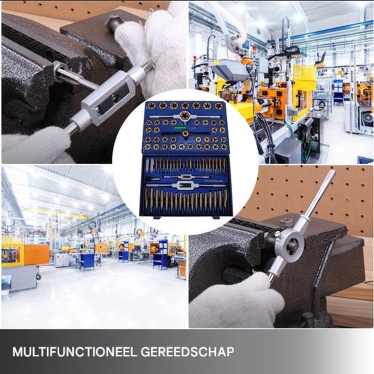 Tappen Set - Blauw - 86 Stuks - Inclusief Tappendoos