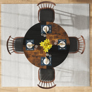 Ronde Eettafel - Keukentafel - Eetkamertafel - 4 personen - Hout Bruin - 120cm