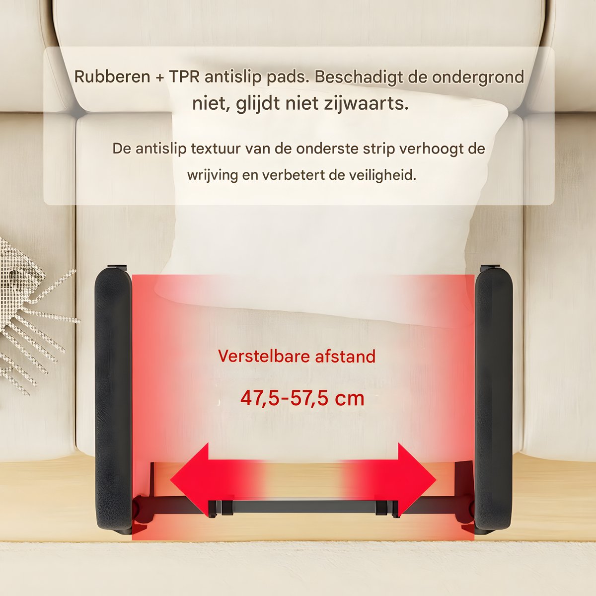 Opstahulp - Veligheidsgreep - Hulpmiddelen - Bed beugel - Bedsteun - Voor Ouderen & Zwangere Vrouwen - In Hoogte Verstelbare - Wit