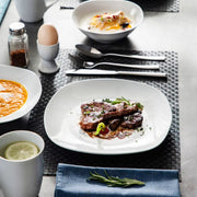 Grandeur Bordenset – Serviesset – 6 persoons - 50 delig – Wit Keramisch – Breakfast Plates – Elegant tafelservies