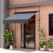 Zonneluifel - 250cm - Ook als balkonluifel - Terras - Knikarmscherm zonnescherm - Uitschuifbaar - PU Coating - In Hoogte Verstelbaar