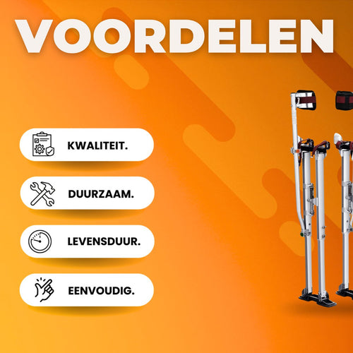Aluminium Werkstelten - Verstelbare stelten 91-126cm - Anti slip - Voor schilders of stucadoors - Theater - 103 kg