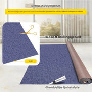 Luxe Buitentapijt - Voor binnen en buiten - Tuintapijt - Terrastapijt - Buiten tapijt - Blauw - 900x180cm