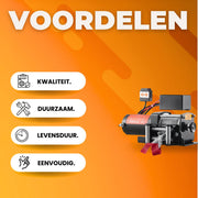 Elektrische Lier PRO - Takel - Hijskraan - Draadloze afstandsbediening - 1360KG Power Winch - 12V DC Offroad motor