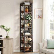 Boekenkast - 200cm - Hoog - Wandplank - Boekenrek - 7-laags