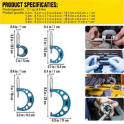 Happyment Micrometer PRO - 4 in 1 - Meetklok - RVS - Opbergdoos
