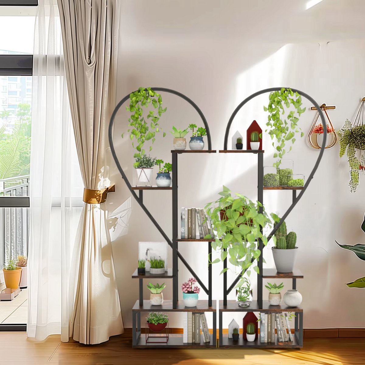 Plantenstandaard Vaylen hart - Voor Tuin of woonkamer - Plantenrek - Plantentafel
