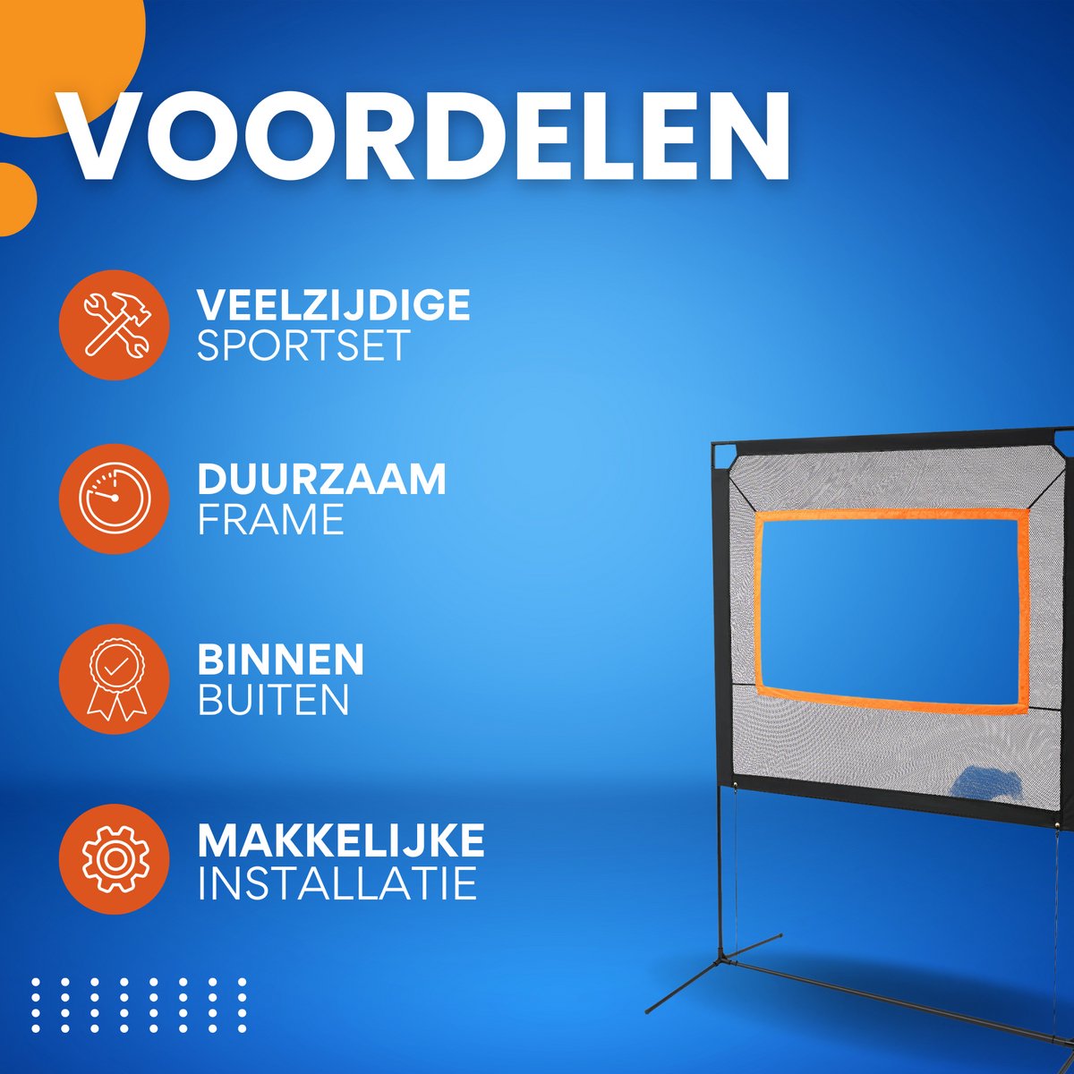 Badminton net Kit - Voor buitensporten en racket sportem - Complete set