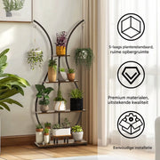 Plantenstandaard Madelief Opulence - Vaas vorm - Plantenrek - Plantentafel - Voor binnen & buitengebruik - Bloempothouder - Bamboe - Zonder verlichting