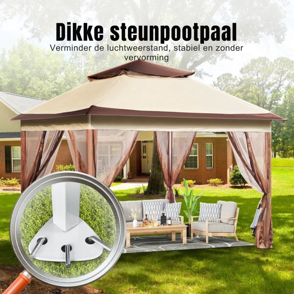 Opbergbox met deksel - 380L - Buitenopbergbox - Tuinbox - Kussenbox - Buiten - Opbergdoos - 122x54x62CM Opbergmand