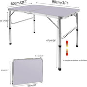 Luxe Klaptafel – Multifunctionele Picknicktafel voor Feesten, BBQ’s, en Camping – Duurzaam en Opvouwbaar