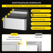 BBQ Dubbele Deur Luxe - RVS - Met Voering - 88 x 48 cm