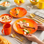 Morencia Serviesset - 48 delig - 12 persoons - Zomers - Dinerborden - Bordenset - Diepe borden - Ontbijtborden - Servies - Keukenservies