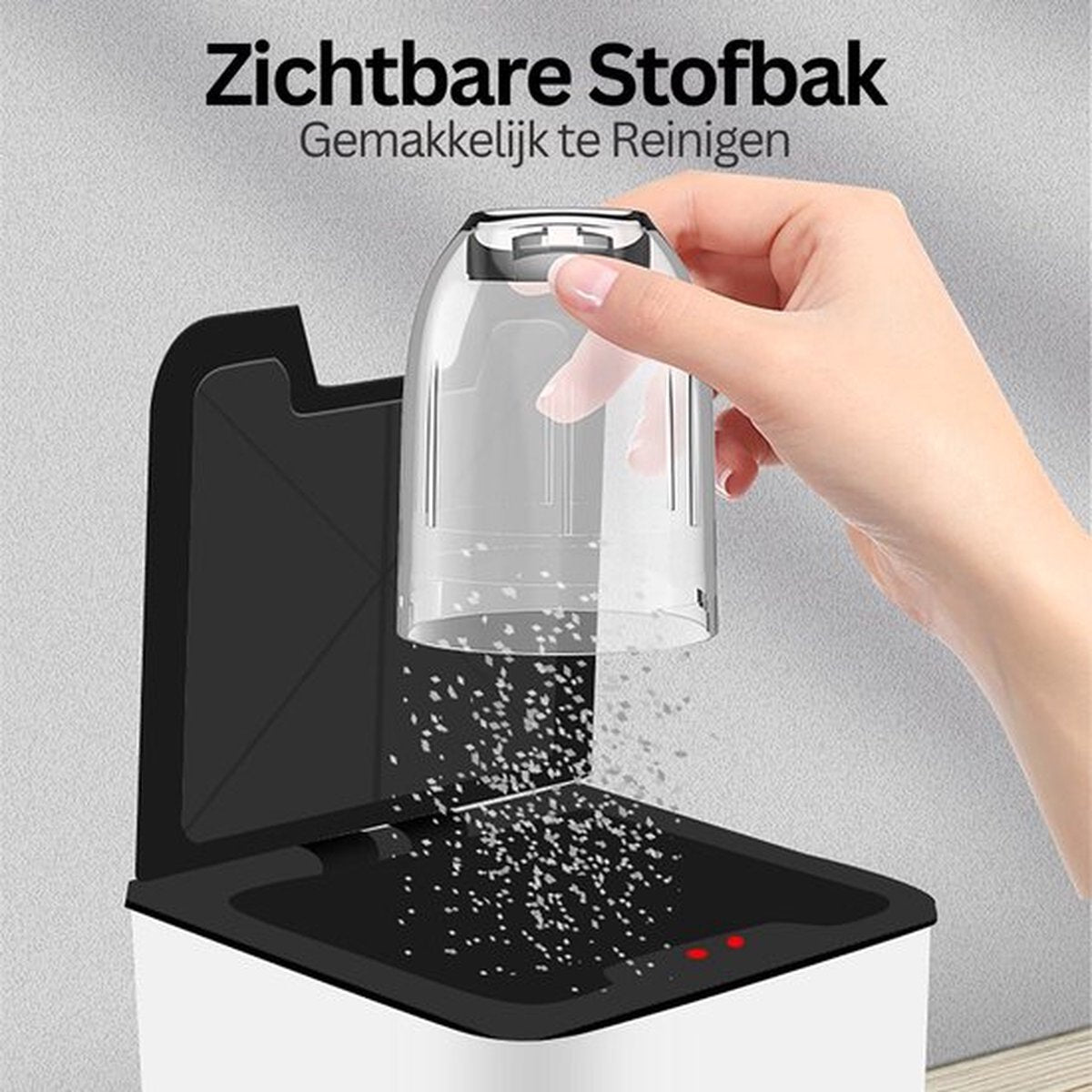 Happyment Draadloze Auto Stofzuiger - USB-C - 2 in 1 Multifunctioneel Stofzuigertje - Auto Oplader - Kruimelzuiger - Zwart
