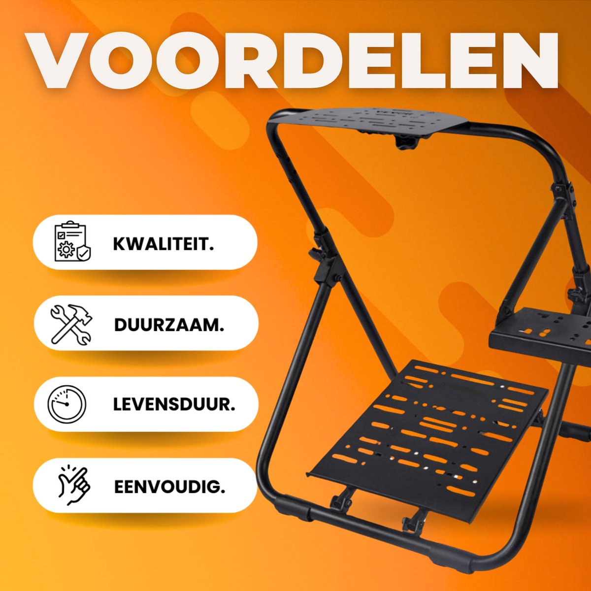 Stuurstandaard voor Racestoel – Playseat - Verstelbare Gaming Setup Compatibel met Fanatec, Hori & Mad Catz