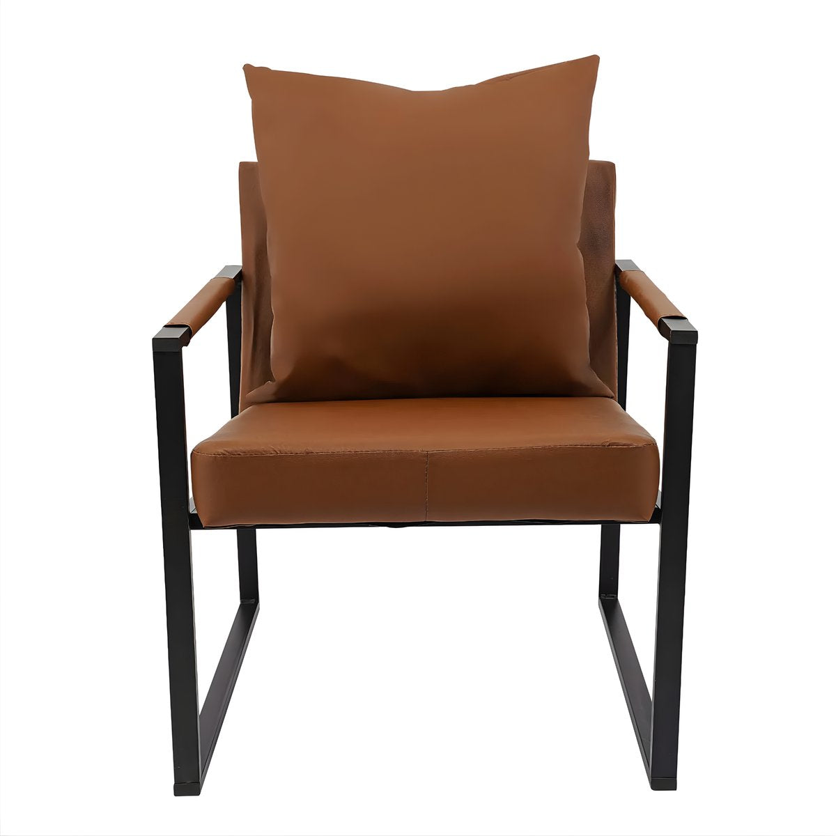 Fauteuil- Voor Woonkamer - Moderne Lounge - Stof /Bruin