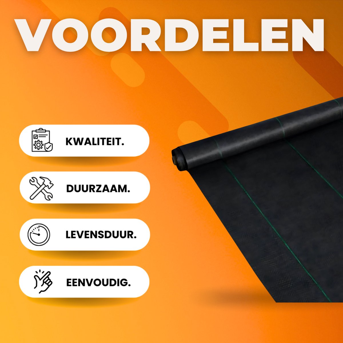 Worteldoek gronddoek - 30x200cm - Onkruiddoek - Tuin - Onkruiddoek - Waterdoorlatend Onkruidvlies - Scheurvast en Corrosiebestendig