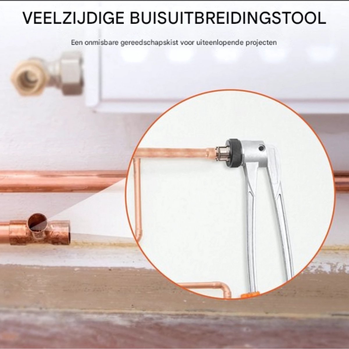 Buisexpander - Tube Expander - 0.5-2mm Wanddikte - 1.27/1.9/2.54cm